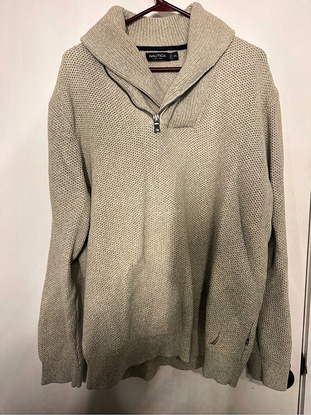 Nautica Men's Cotton Quarter-Zip Sweater XXL